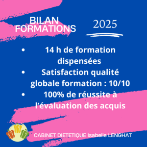 bilan formation diététique